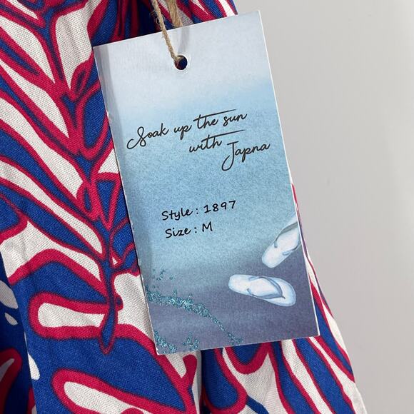 GOA BEACHWEAR BY JAPNA Cover Up Dress Size Medium NWT Swim Travel Vacation - Picture 6 of 14